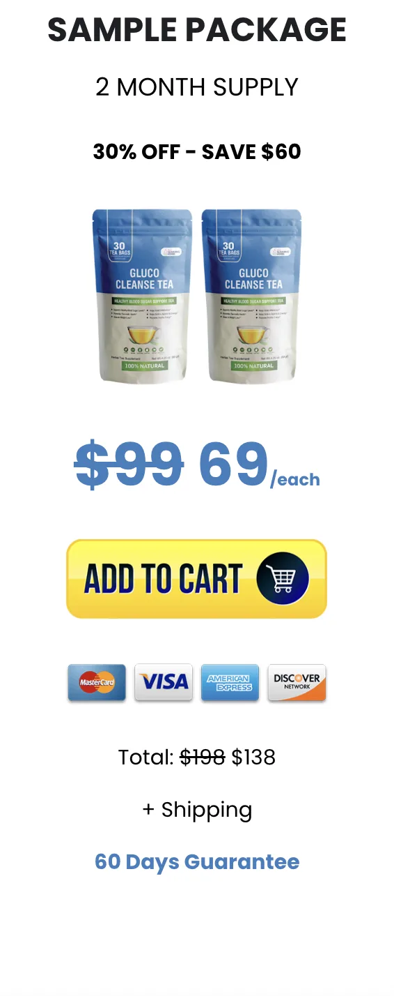  gluco cleanse tea-2-bottle